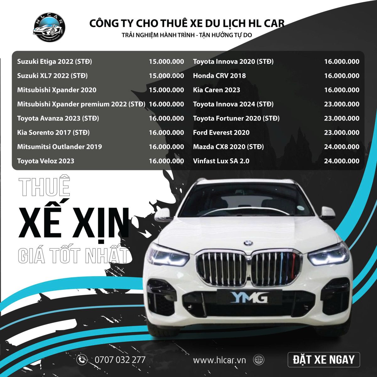 Thuê xe ô tô tự lái quận 3