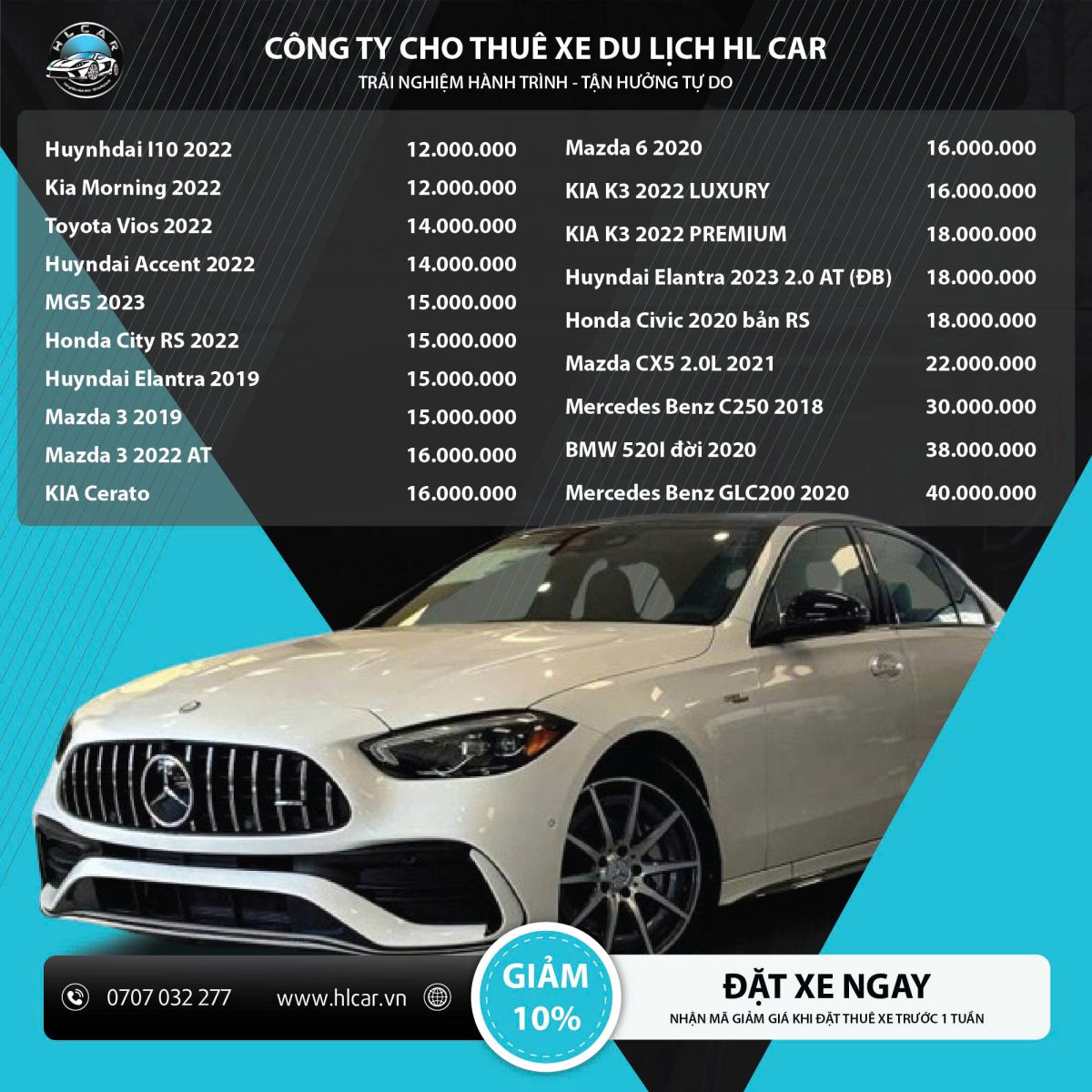 Thuê xe tự lái quận 12