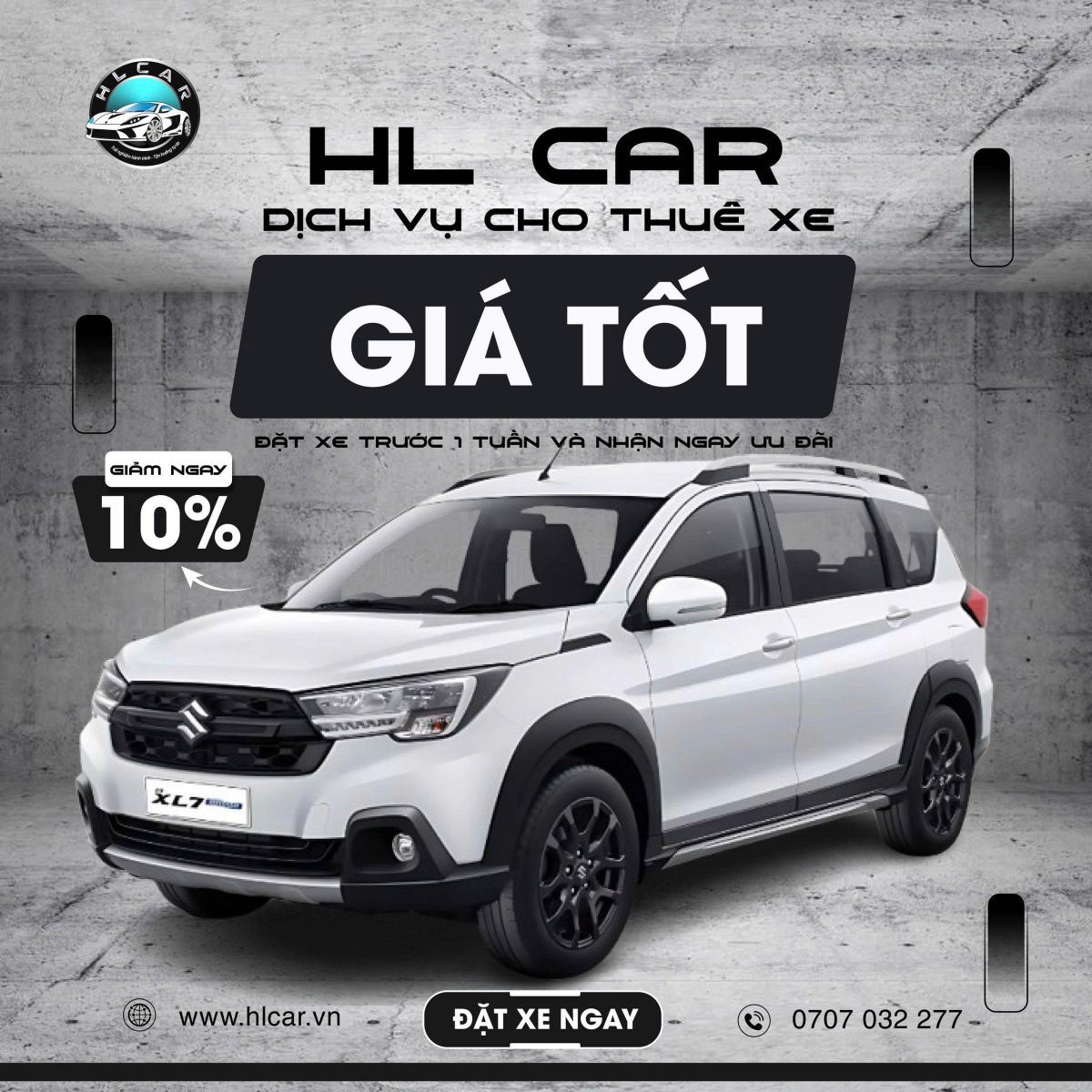 Thuê xe 4 chỗ tự lái sân bay