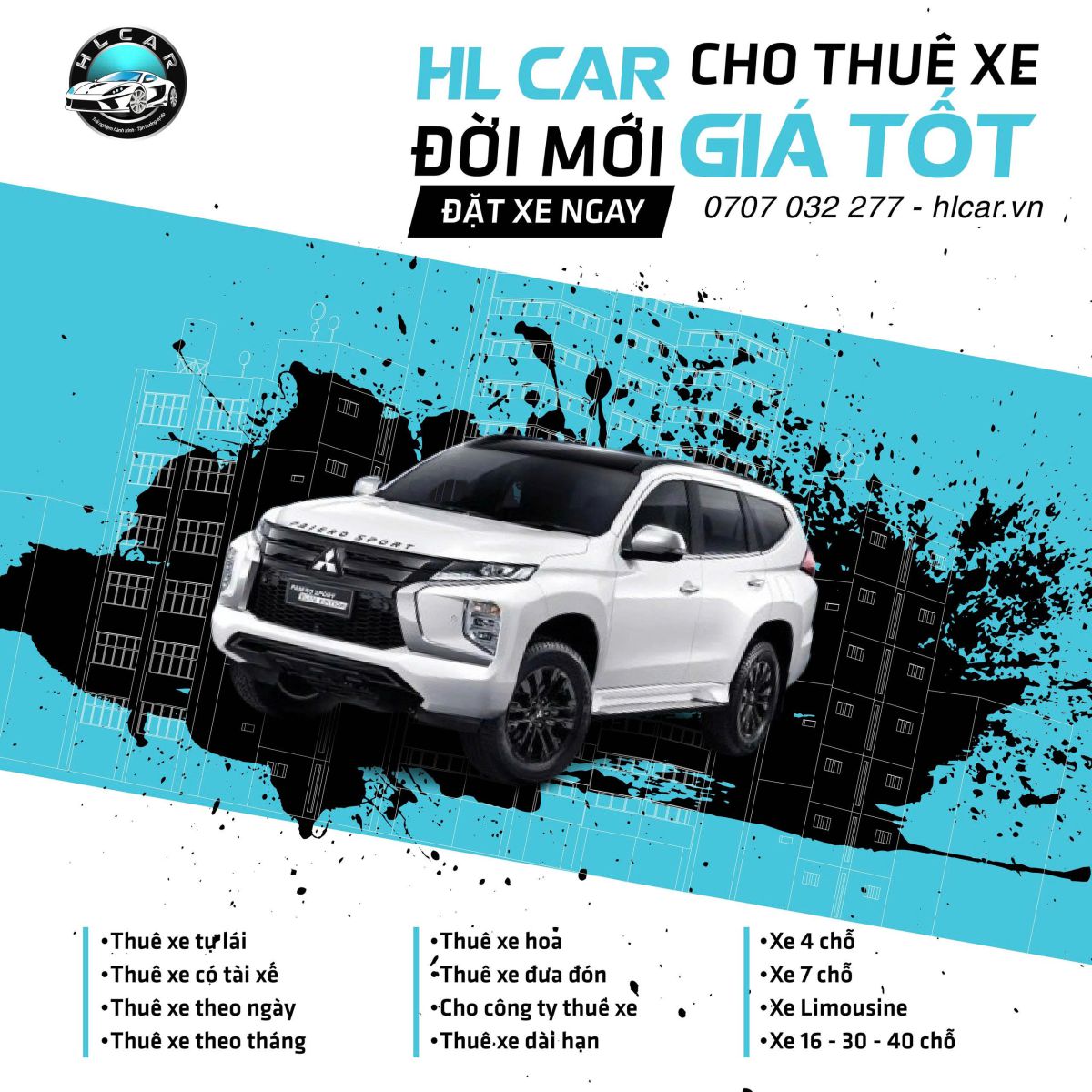 Thuê xe tự lái sân bay theo ngày tại HL CAR
