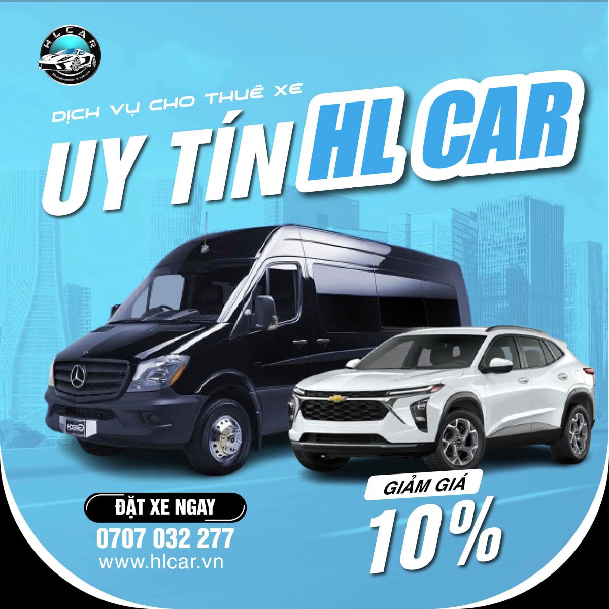Thuê xe đưa đón 16 chỗ giá tốt tại HL CAR
