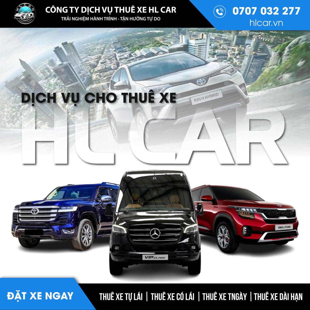Thuê xe tự lái 4 chỗ giá tốt tại HL CAR