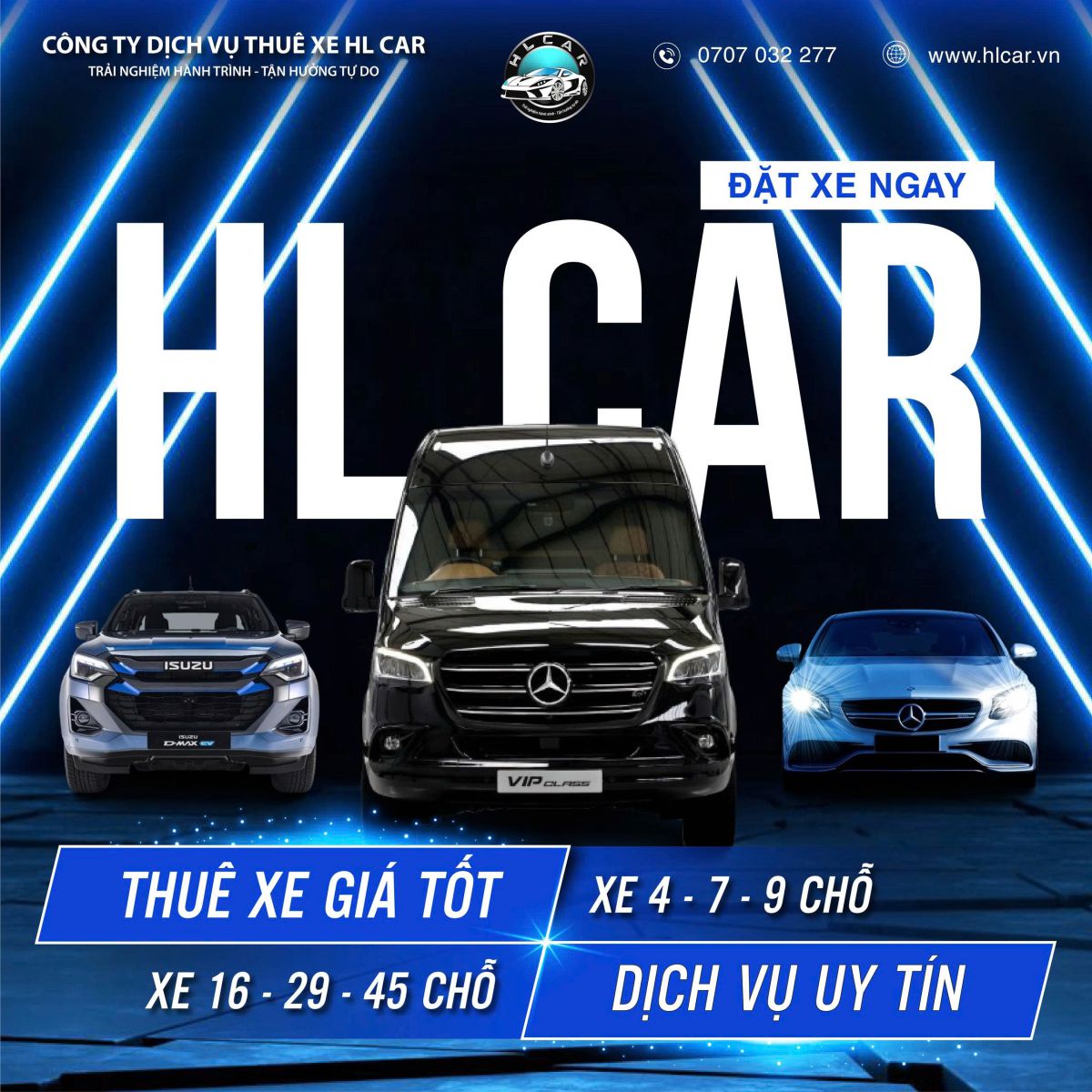 Thuê xe 4 chỗ đi mộc bài