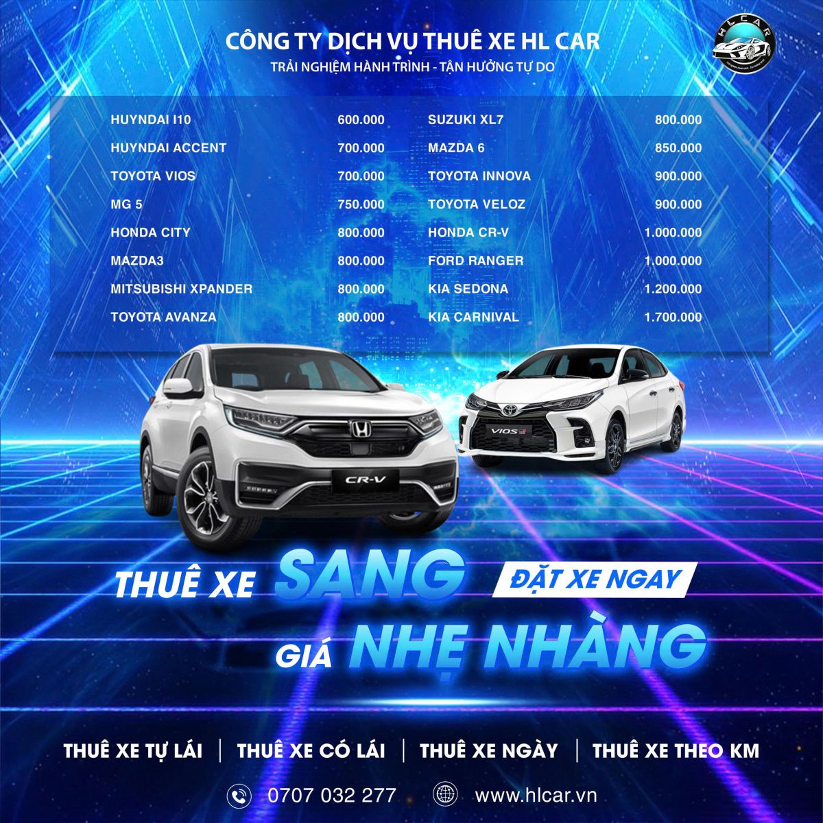 Giá thuê xe ngày tết 2026