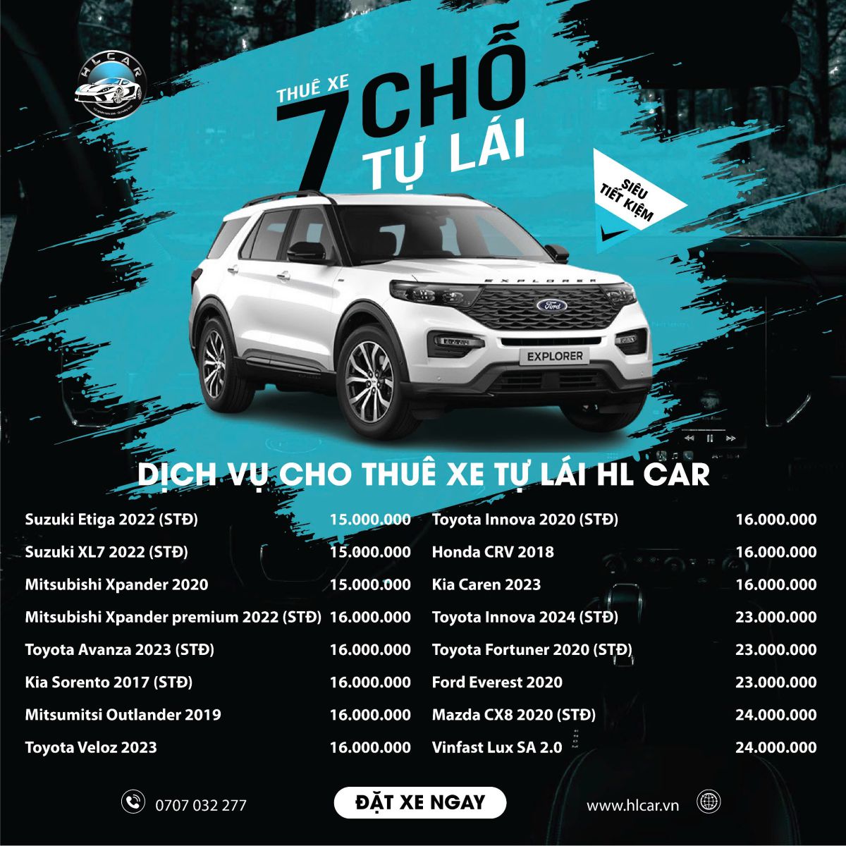 Thuê xe tự lái đi chơi lễ 30-4