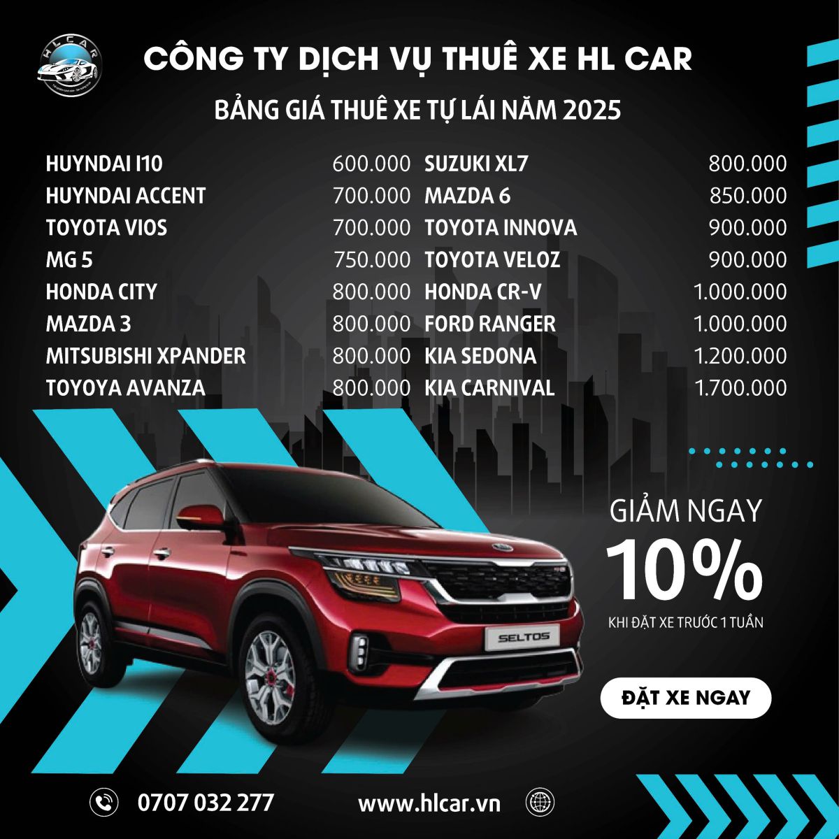 Thuê xe tự lái lễ 30/4
