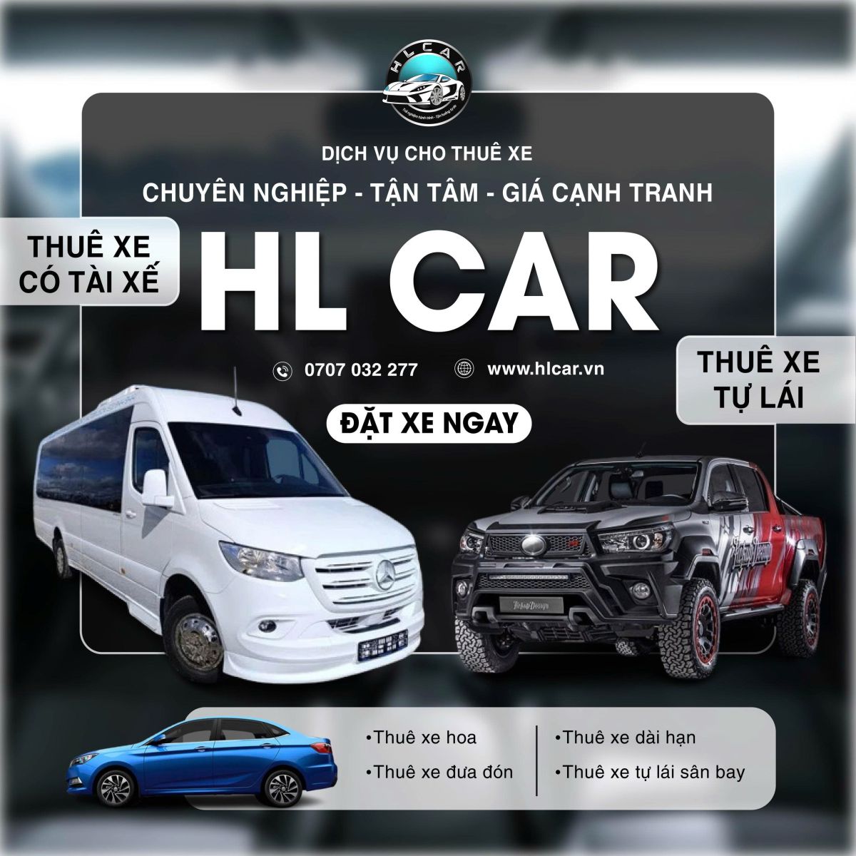Xe 16 chỗ đưa đón sân bay Tân Sơn Nhất