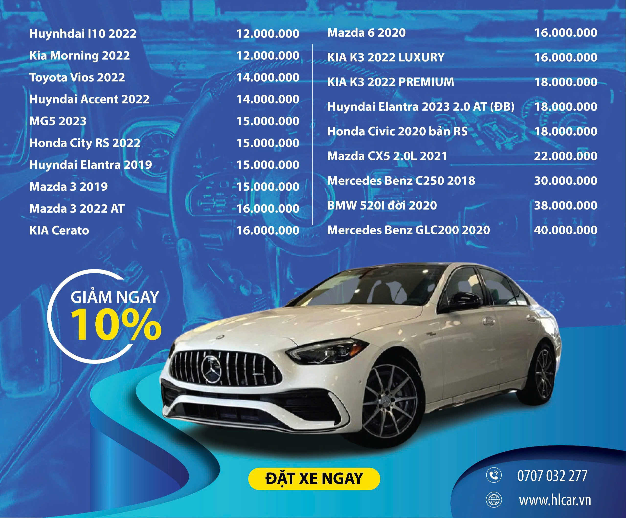 Thuê xe đi chơi lễ 30/4